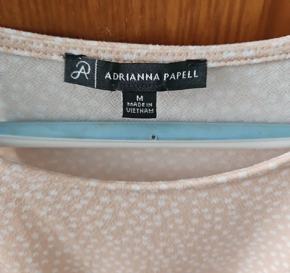 Adrianna Papell Pale Pink Tie-Front Ruffle Sleeve Blouse - Picture 2 of 5